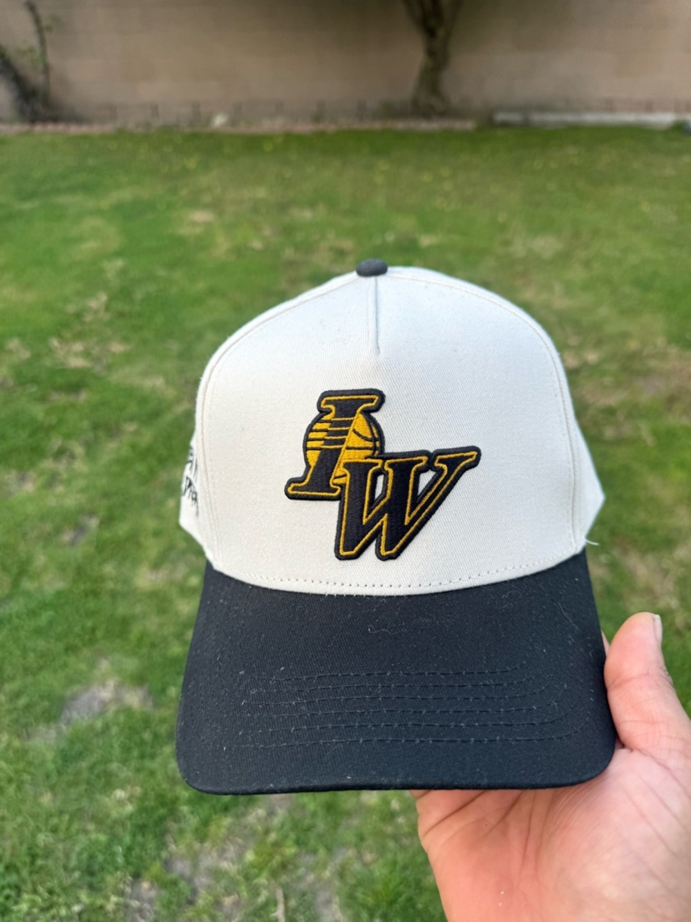 Ironwilled Lakers snap back cream/black